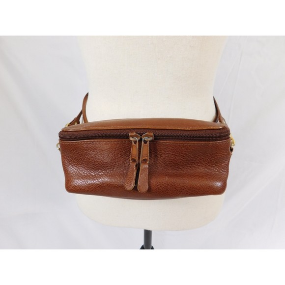 Levenger Bags Vintage Levenger Brown Leather Convertible Crossbody